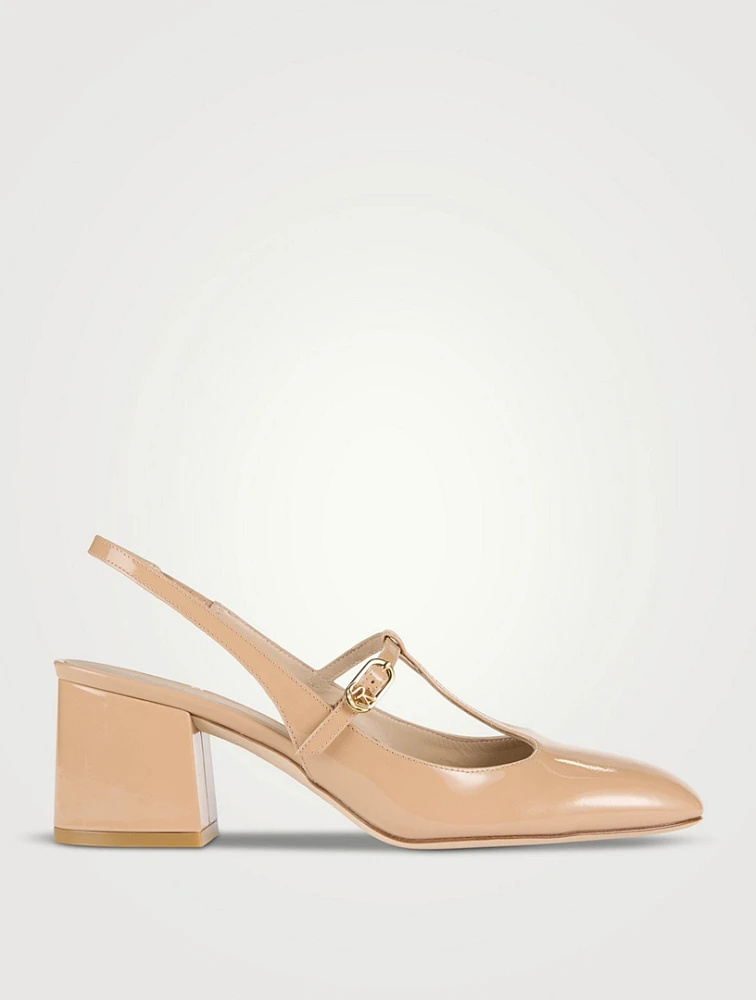 Jane Patent Leather Slingback Mary Pumps