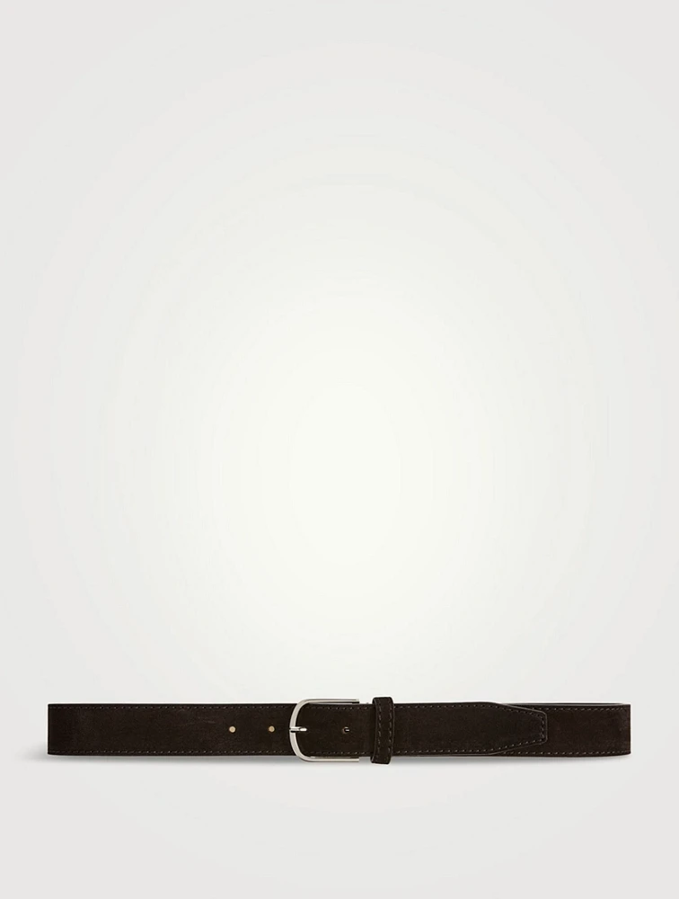 Wide Suede Trouser Belt
