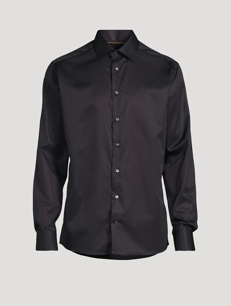 Slim-Fit Elevated Twill Shirt