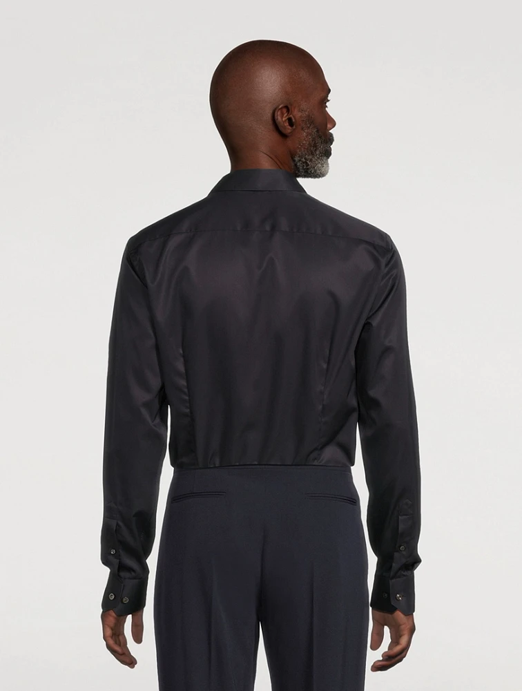 Slim-Fit Elevated Twill Shirt