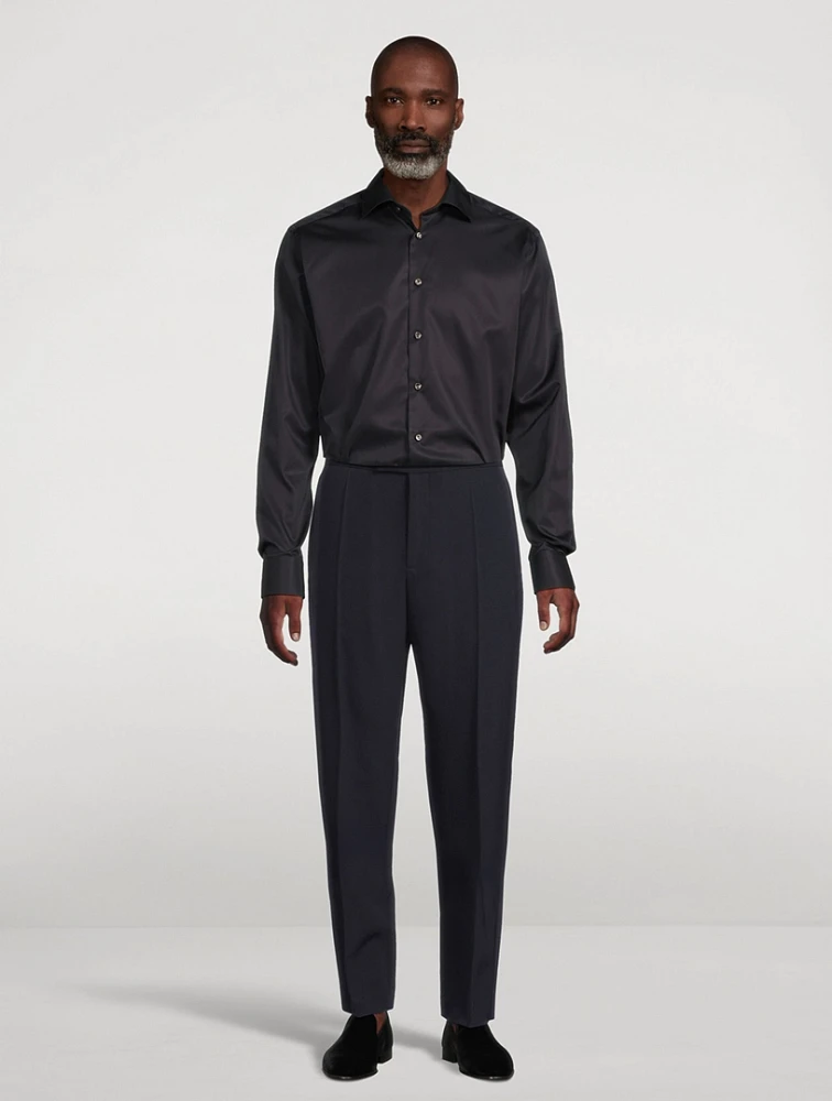 Slim-Fit Elevated Twill Shirt