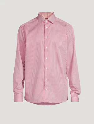 Slim-Fit Striped Elevated Shirt
