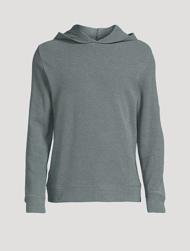 Textured Thermal Pima Cotton Hoodie