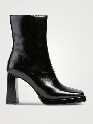 Maximal Patent Leather Ankle Boots