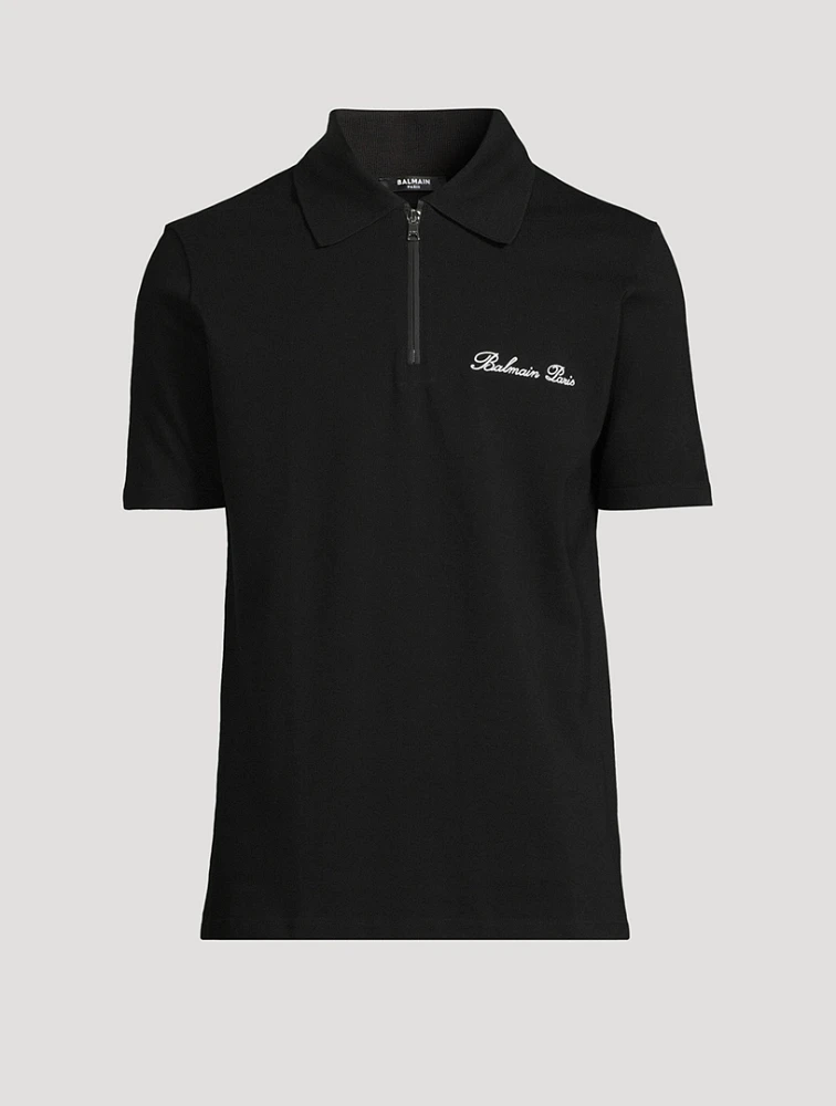 Signature Zipped Polo Shirt