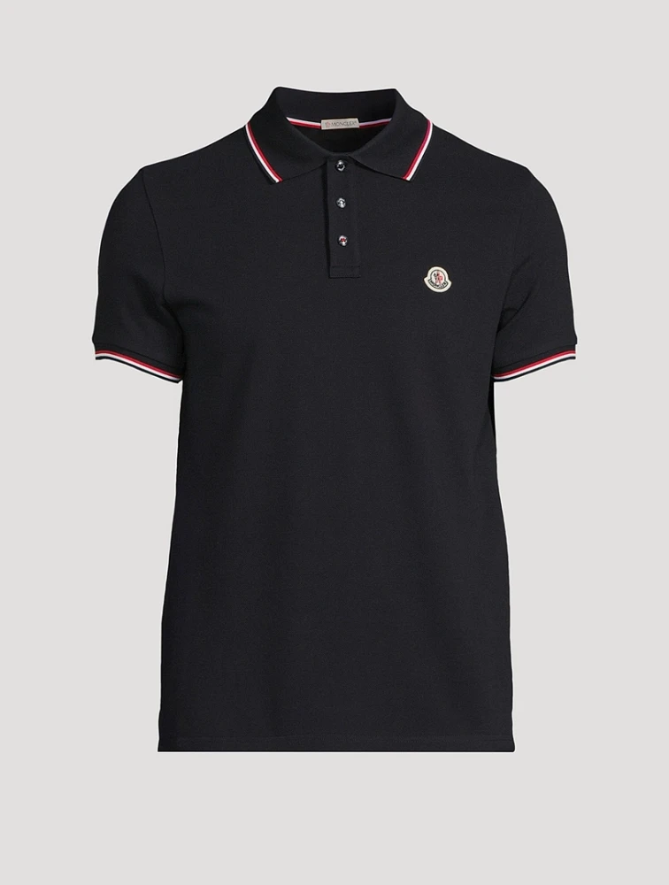 Cotton Pique Logo Polo Shirt
