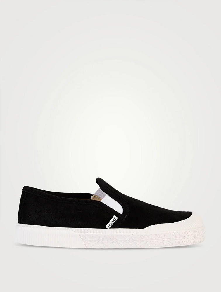 Terra Vulca Suede Slip-On Sneakers
