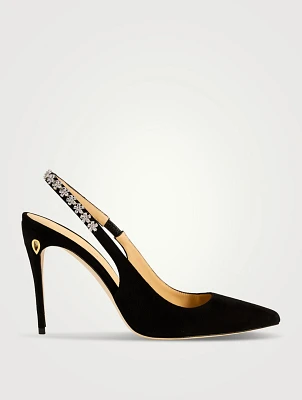 Edoardo Suede Slingback Pumps