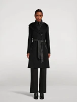 Shia Belted Wool Down Coat
