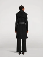 Shia Belted Wool Down Coat