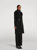 Shia Belted Wool Down Coat