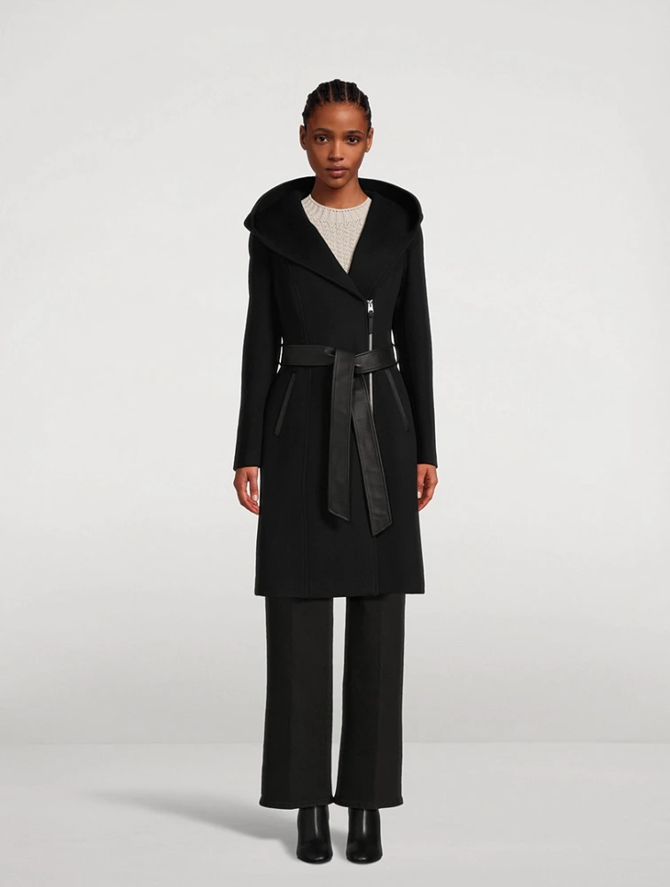 Shia Belted Wool Down Coat