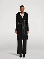 Shia Belted Wool Down Coat