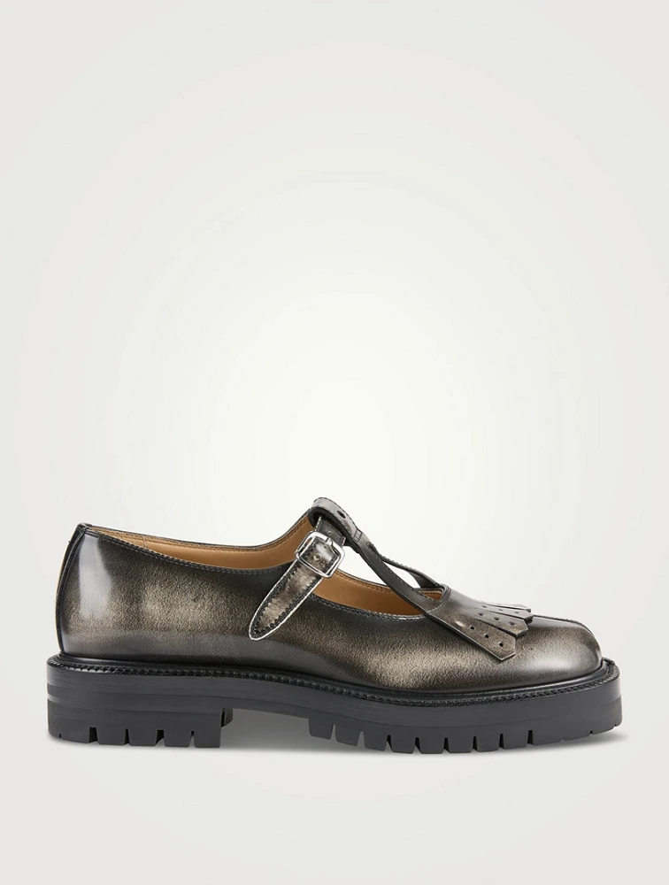 Tabi Country Leather Mary Jane Flats