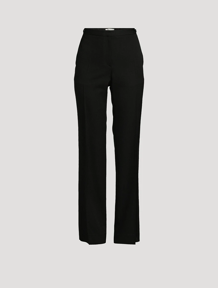 Jesse Straight-Leg Wool Trousers