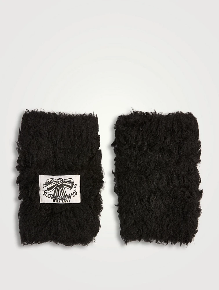Fluffy Fingerless Gloves
