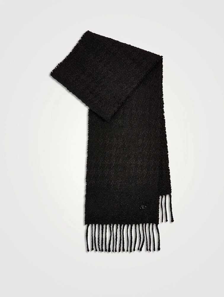 Bouclé Knit Scarf