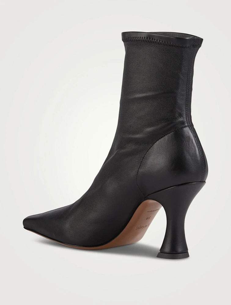 Ran Leather Sock Boots