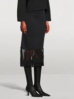 Nosa Leather Knee-High Sock Boots