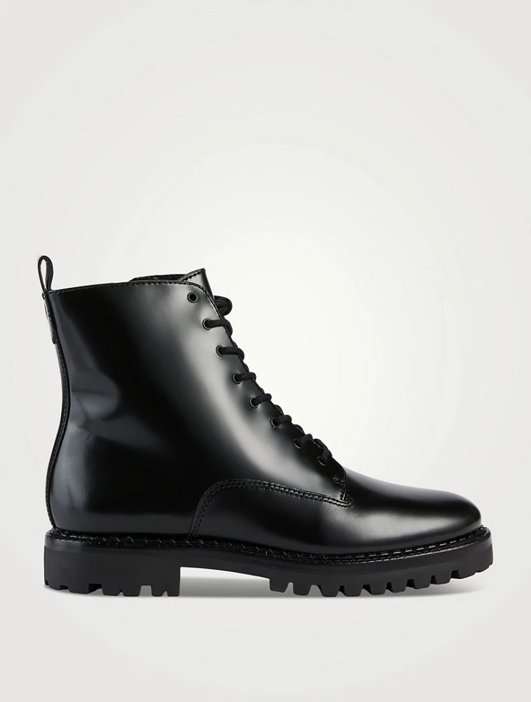 Cabria Leather Combat Boots