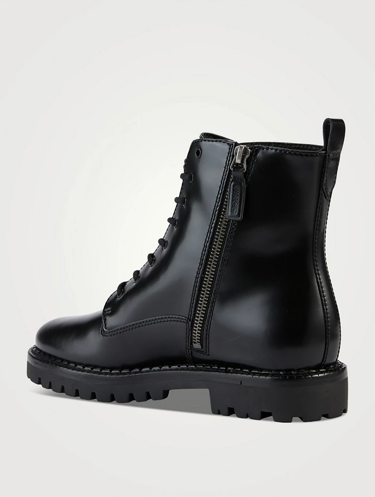 Cabria Leather Combat Boots