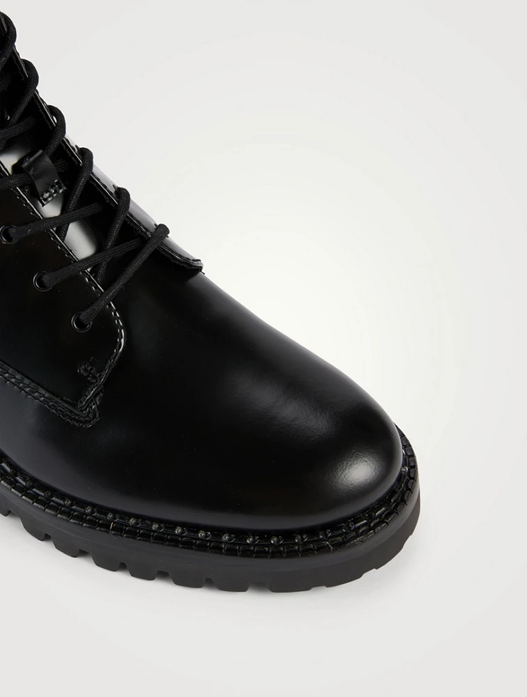 Cabria Leather Combat Boots