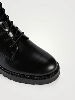 Cabria Leather Combat Boots