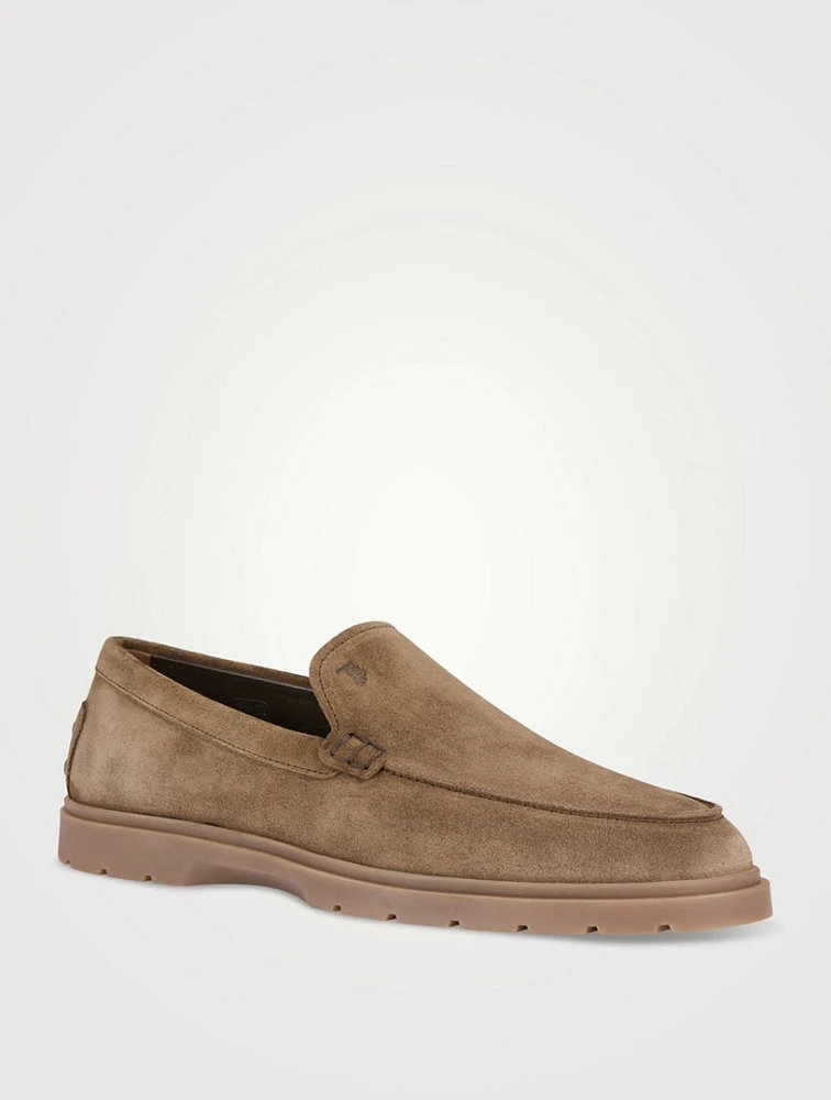 Suede Slipper Loafers