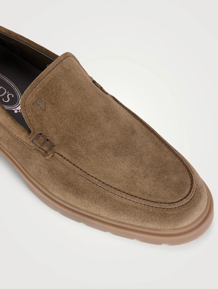 Suede Slipper Loafers