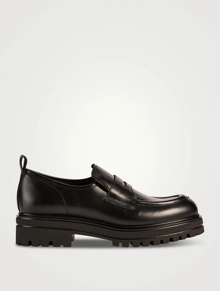Tray Leather Penny Loafers