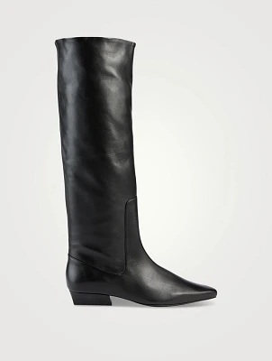 Wally Leather Knee-High Boots