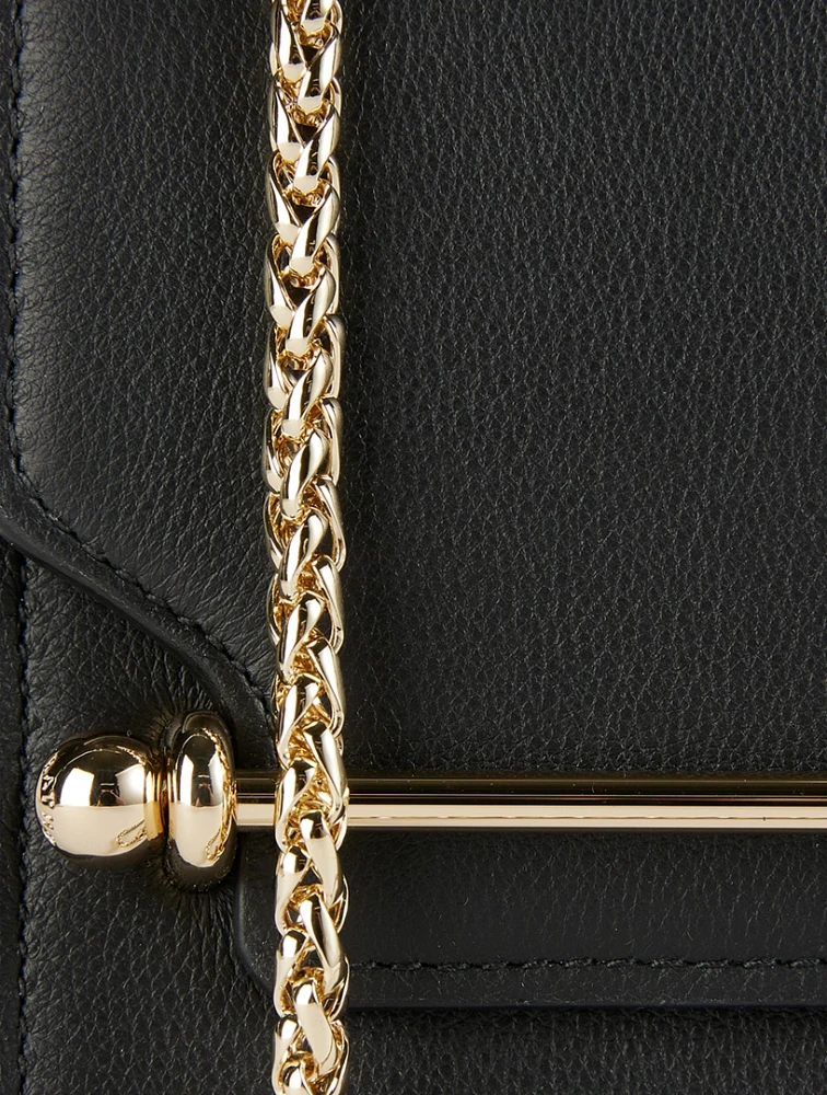 Mini East/West Leather Shoulder Bag