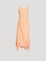 Lace-Trimmed Cotton Dress