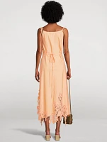 Lace-Trimmed Cotton Dress