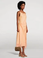 Lace-Trimmed Cotton Dress