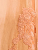 Lace-Trimmed Cotton Dress