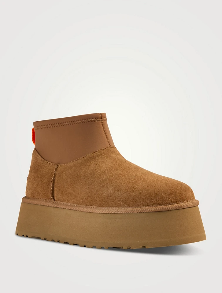 Classic Mini Dipper Sheepskin Platform Boots