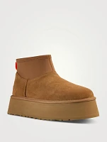 Classic Mini Dipper Sheepskin Platform Boots