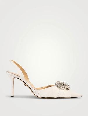 Galaxy Satin Slingback Pumps