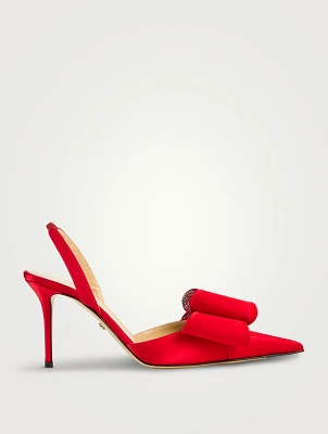Le Cadeau Satin Slingback Pumps