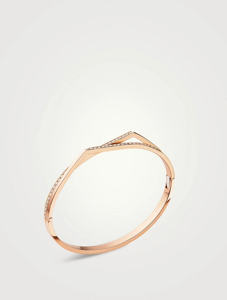Antifer 18K Rose Gold Two-Row Bracelet With Diamonds