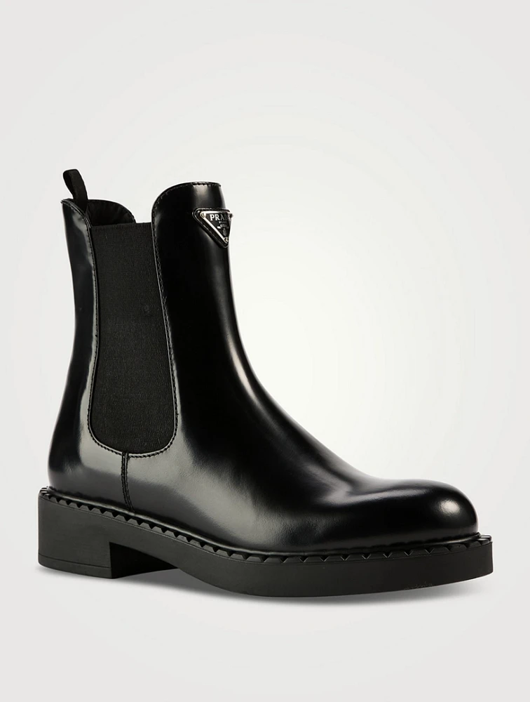 Chocolate Leather Chelsea Boots