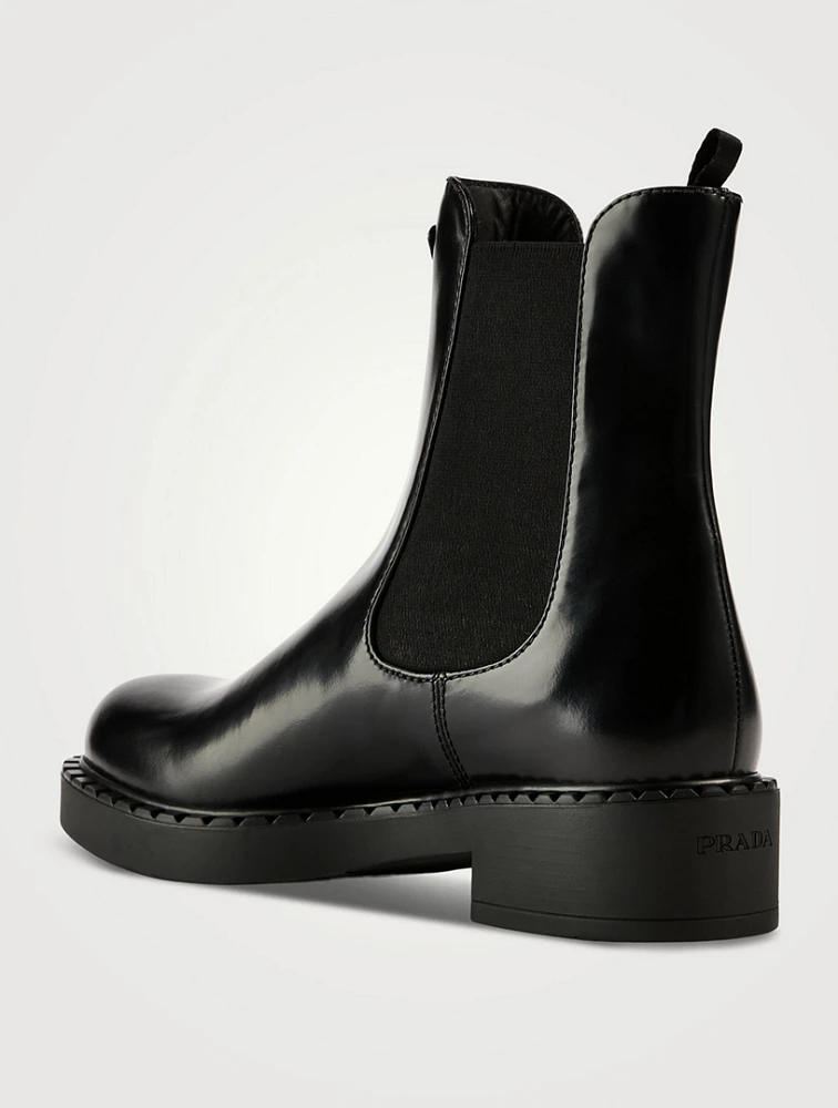Chocolate Leather Chelsea Boots