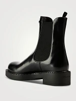 Chocolate Leather Chelsea Boots