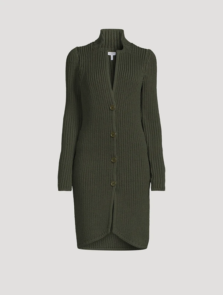 Long Technical Knit Cardigan