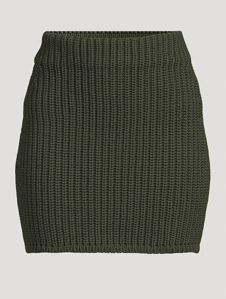 Technical Knit Mini Skirt