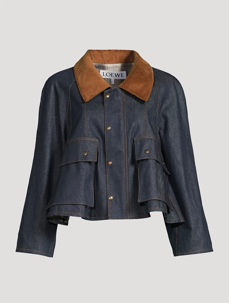 Denim Trapeze Jacket