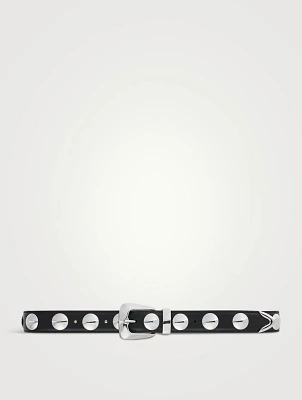 The Benny Leather Belt With Studs