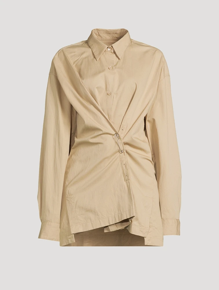 Long Sleeve Draped Shirt