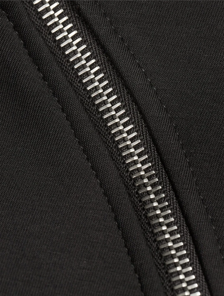 Zip Collar Oversized Sweatshirt
